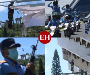 A pocas horas de celebrarse el Bicentenario de la Independencia de Honduras, los preparativos avanzan a contrarreloj para poder dar un gran show al pueblo hondureño. Fotos: Alex Pérez | EL HERALDO.