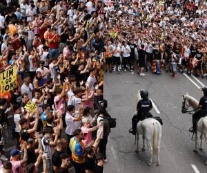 Un mal momento el que vive el Valencia en LaLiga de España y sus aficionados ya lo empezaron a demostrar sacando su enojo contra los jugadores del club tras recibir paliza por el Barcelona