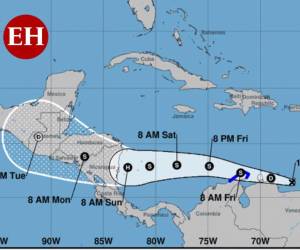 El fenómeno está dirigido con rumbo a Honduras y Nicaragua si no hay cambio en su ruta en las próximas horas.
