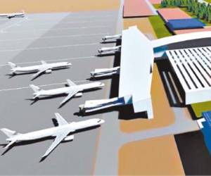 Así lucirá el aeropuerto de Palmerola una vez se concluya la construcción en enero de 2018.