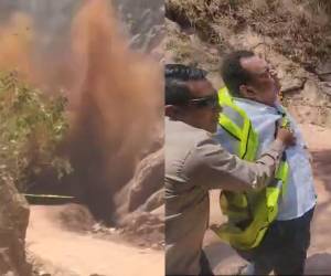 El alcalde capitalino Jorge Aldana se vio involucrado en un incidente esta mañana, resultando herido durante una explosión controlada que tuvo lugar en la represa San José, al sur de la capital. En el hecho también fue afectado Alex Pérez, periodista gráfico de EL HERALDO.