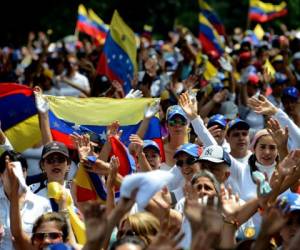 En Caracas, el 'plantón', que los dirigentes opositores aclararon no será un bloqueo de vías con barricadas sino una concentración de personas. Foto: AFP