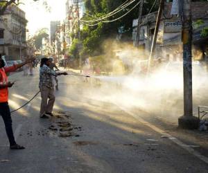 La India toma las medidas respectivas para combatir el coronavirus. Foto: Agencia AFP.