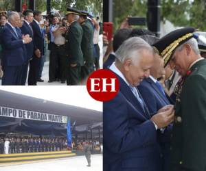 El general Tito Livio Moreno asumió este miércoles como nuevo jefe del Estado Mayor Conjunto de las Fuerzas Armadas y aseguró que trabajará para “mantener el Estado de derecho, la libertad y la democracia” en Honduras. Fotos: Efraín Salgado/El Heraldo