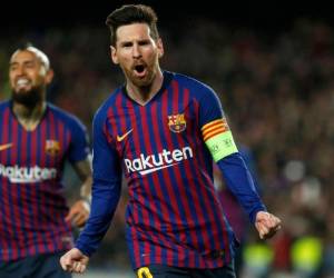 El 10 marcó tres goles en el partido de ida de las semifinales ante el Liverpool en el Camp Nou. | Foto: AFP.