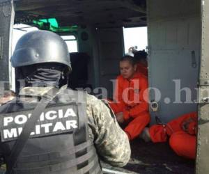 Ocho reos considerado de peligrosidad fueron los trasladados hoy (Foto: El Heraldo Honduras/ Noticias de Honduras)
