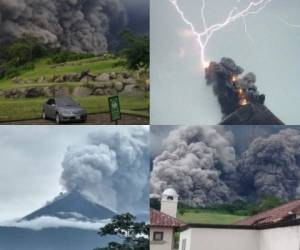El Volcán de Fuego, situado entre los departamentos de Escuintla, Sacatépequez y Chimaltenango, había generado su primera erupción el pasado mes de enero de 2018.