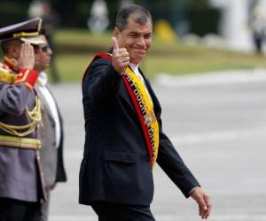 Rafael Correo brindó estas declaraciones a un grupo de periodistas en Ecuador.