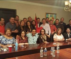 Los diputados del Partido Liberal de Hionduras sostuvieron reuniones la noche del lunes. Foto: Twitter