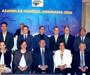Los directivos del Cohep fueron juramentados ayer en al asamblea ordinaria 2020, a la que asistieron los empresarios, el presidente de la República, Juan Orlando Hernández, y otros funcionarios.