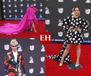Estos famosos llegaron a la alfombra roja de los Latin Grammy 2019 con atuendos que fueron muy criticados. Fotos: AFP/AP