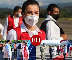 La reina Letizia se reunirá con autoridades hondureñas y entregará 120 toneladas de material humanitario para intentar paliar los efectos de los huracanes Eta y Iota. Estas son las imágenes de su bienvenida en el Golosón de La Ceiba.