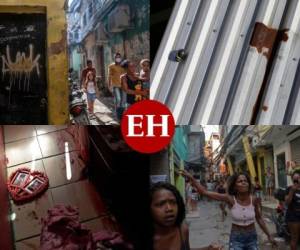La policía irrumpió en una favela de Río de Janeiro el jueves como parte de un operativo contra narcotraficantes, y por lo menos un agente y más de una veintena de personas fallecieron tras ser baleados, informaron las autoridades. Foto: Agencia AFP.
