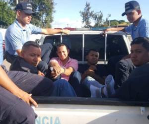 Maynor Rodríguez (30), Lenin Chavarría (34), Alejandro Cardona (26) y Mayron Majano (24) son las personas capturadas.