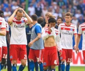 El Hamburgo de la Bundesliga, descendió a segunda división después de 54 años de pertenecer a la primera división en la liga de Alemania. Foto: Cortesía de AFP