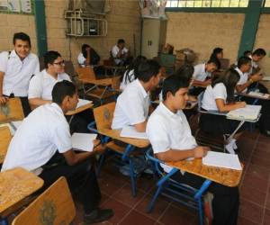 La disciplina es una caracteristíca que sobresale en los alumnos del centro educativo. Foto: David Romero/ EL HERALDO.