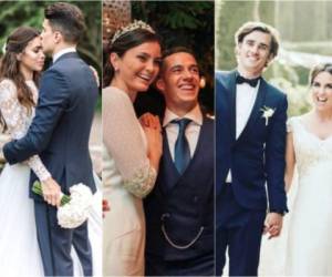 La fiebre del amor tocó la puerta de estas estrellas del fútbol. Marc Bartra, Lucas Vásquez y Antoine Griezmann son algunos de los futbolistas que se casaron recientemente. (Fotos: Instagram)