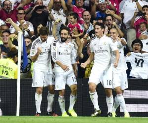 James Rodríguez anotó su primer gol con el Real Madrid- / AFP