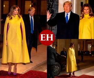 Melania Trump, primera dama de Estados Unidos, acompañó a su esposo Donald Trump durante sus reuniones previo al inicio de la cumbre de la OTAN. Fotos: AFP