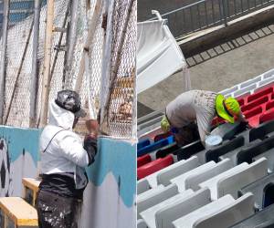 La Comisión Nacional de Deportes, Educación Física y Recreación (Condepor) se encuentra haciendo varios cambios en el Estadio Nacional de Tegucigalpa. El gobierno de Xiomara Castro lo dejó así, pero la nueva administración se encuentra haciendo remodelaciones.