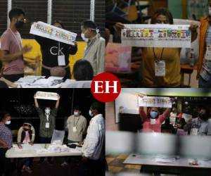 El Consejo Nacional Electoral (CNE) ordenó el cierre de las Juntas Receptoras de Votos (JRV) a las 5:00 de la tarde de este domingo tras un largo proceso electoral que inició a las 7:00 de la mañana. Foto: David Romero/EL HERALDO.