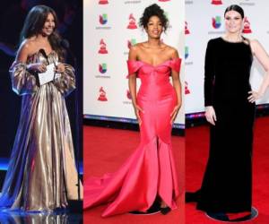 Thalía, Laura Pausini, Chiquinquirá Delgado, entre otras, se robaron las miras con sus atuendos en los Latin Grammy 2018.