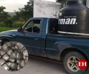 Este es el automotor en el que se conducía el hondureño detenido por transportar droga en un contenedor de agua.