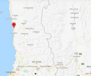 El CSN de Chile difundió una imagen del epicentro del sismo