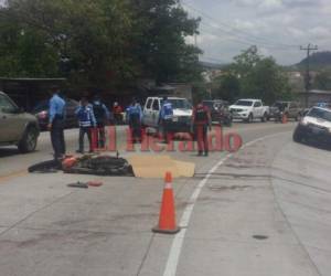 El desigual choque se produjo en el kilómetro 10.5 de la carretera que conduce al sur del país. (Foto: El Heraldo Honduras)