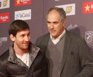 Lionel Messi junto a Andoni Zubizarreta, exdirector deportivo del Barcelona (Foto: Internet)