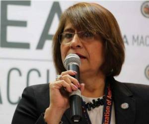 Ana María Calderón, vocera interina de la Misión de Apoyo Contra la Corrupción y la Impunidad (Maccih).