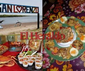 Arroz con canecho, sopa, ceviche y cangrejo relleno, son algunos de los platillos que ofrecen los negocios de comida en la localidad.