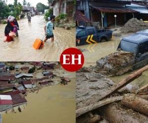 El saldo de las inundaciones que asolan desde el lunes la isla indonesia de Célebes se elevaba este viernes a 36 muertos, y los socorristas continúan buscando a 66 personas desaparecidas. Foto: AFP/AP