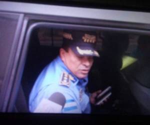 Tras su salida del MP, el comisionado general Quintín Juárez no se refirió a los medios de comunicación sobre su repentina visita, foto: El Heraldo.