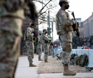 En la capital federal, Washington, se movilizarán 21,000 guardias nacionales para la investidura, lo que significa más militares que en Irak y Afganistán juntos. Foto: AFP