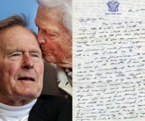 Antes de casarse, Bush se encontraba profundamente enamorado de su prometida, la señorita Barbara Pierce, quien después llegó a ser una primera dama muy apreciada. Fotos AP