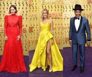 Derroche de elegancia, color y extravagancia en la alfombra morada previo a la entrega de Premios Emmy en su edición número 71. Fotos: AP.