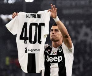 La Juventus homenajeó a Cristiano Ronaldo por sus 400 goles en competiciones Europeas. Foto:AFP