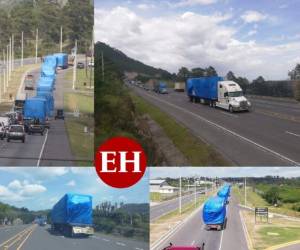 Tras una larga espera, más una serie de señalamientos y acusaciones por compras amañadas, el hospital móvil que se instalará en Tegucigalpa- para atender a pacientes con covid-19- fue traído a la capital este viernes 31 de julio. Fotos: Estalin Irías / EL HERALDO.