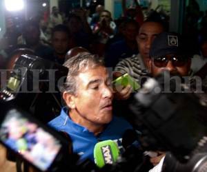 Este ambiente de mucha euforia no permitió que el seleccionador de Honduras brindara una conferencia de prensa como se tenía previsto. Fotos: Juan Salgado / Grupo OPSA