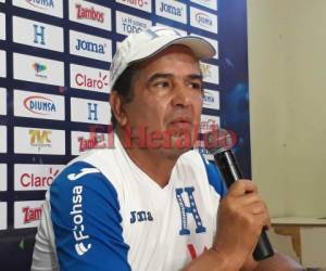 Jorge Luis Pinto en la conferencia de prensa de este jueves, a un día del gran juego. (Foto: Delmer Martínez / Grupo Opsa)
