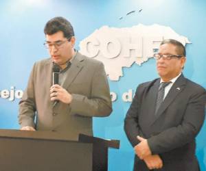 El director ejecutivo de la Andi, Fernando García, y el director del Cohep, Armando Urtecho, explicaron la situación ayer durante una conferencia de prensa en la sede de los empresarios.