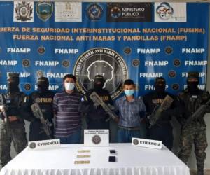 Los presuntos integrantes de la Mara Salvatrucha fueron remitidos a la Fiscalía de San Pedro Sula.