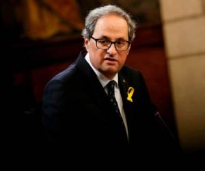 Quim Torra tomó posesión este sábado en Cataluña. Foto: Agencia AFP