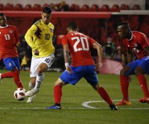 James Rodríguez fue la gran figura en el juego Colombia vs Costa Rica. (AFP)
