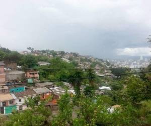 Las lluvias continuaron esta tarde en la capital de Honduras.