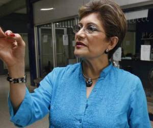 María Luisa Borjas, diputada del Partido Libertad y Refundación (Libre).