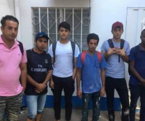 Detenidos fueron trasladados a Tegucigalpa 'para precisar una investigación mucho más profunda' sobre sus intenciones. Foto: Cortesía.