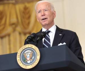 'Si quedan ciudadanos estadounidenses, nos vamos a quedar para sacarlos a todos', dijo Biden. Foto: AFP
