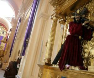 La imagen del Nazareno que está en la iglesia Catedral tiene unos 91 años. Foto: Alejandro Amador.